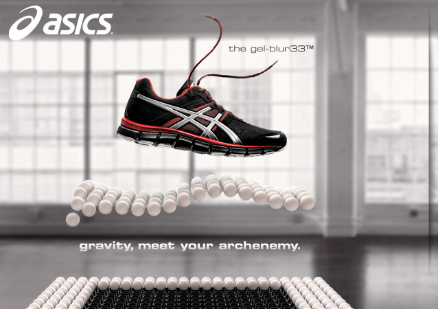 asics the gel-blur33 - gravity, meet your archenemy.