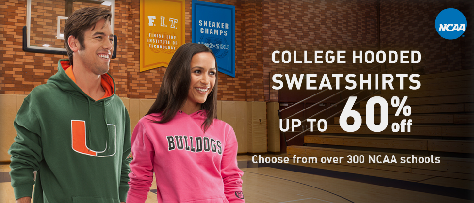NCAA College Hooded Sweatshirts - 2 for $40