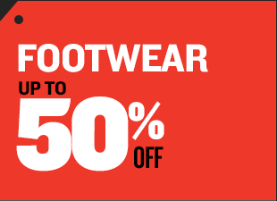 Footwear up to 60% off